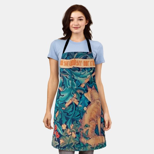 Fox in Forest, William Morris Schürze (Getragen)