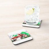 Fox in Frühjahr Getränkeuntersetzer (Rechte Seite)