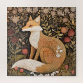 Fox in Gartenpuzzle Puzzle (Vertikal)