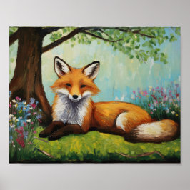 Fox in Holz 1 Poster