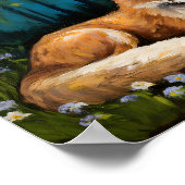 Fox in Holz 2 Poster (Ecke)