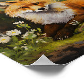 Fox in Holz 3 Poster (Ecke)