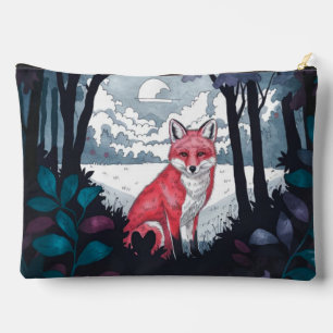 Fox in Holz Clearing Zubehör Pouch Travel Bag Zubehörtasche