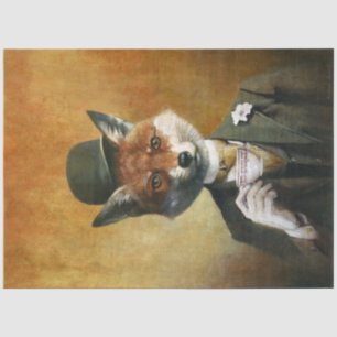 Fox in Kleidung Tisupapier Seidenpapier