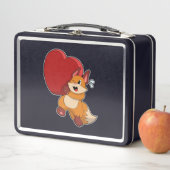 Fox in Liebe mit Herz Metall Brotdose (Beispiel)