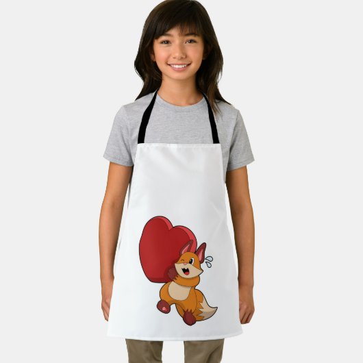 Fox in Liebe mit Herz Schürze (Insitu)