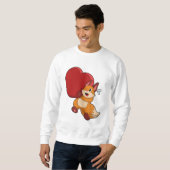 Fox in Liebe mit Herz Sweatshirt (Vorne ganz)