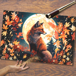Fox in Mondlicht 1 Decoupage Paper Seidenpapier