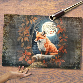 Fox in Mondlicht 2 Decoupage Paper Seidenpapier