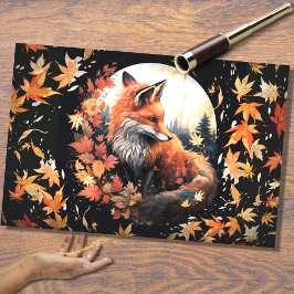 Fox in Mondlicht 3 Decoupage Paper Seidenpapier