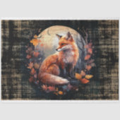 Fox in Mondlicht 4 Decoupage Paper Seidenpapier (Vorderseite)