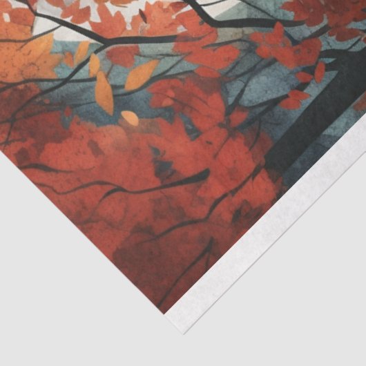 Fox in Mondlicht 5 Decoupage Paper Seidenpapier (Ausschnitt)