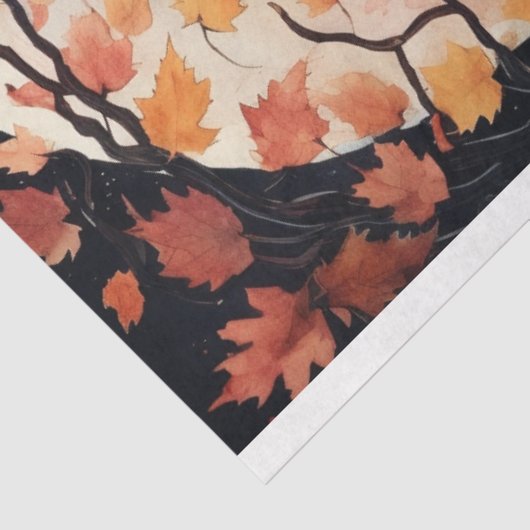 Fox in Mondlicht 6 Decoupage Paper Seidenpapier (Ausschnitt)