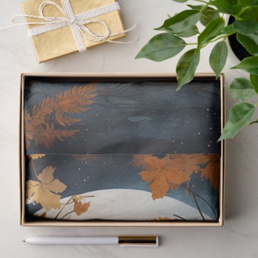 Fox in Mondlicht 7 Decoupage Paper Seidenpapier (Geschenk)