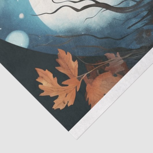 Fox in Moonlight 8 Decoupaper Seidenpapier (Ausschnitt)