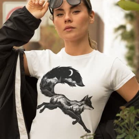 Fox in Mountain T - Shirt