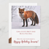 Fox in Schnee Natur Weihnachten (Vorne/Hinten)