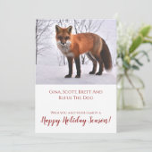 Fox in Schnee Natur Weihnachten (Stehend Vorderseite)