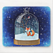 Fox in Snow Globe Mousepad (Vorne)
