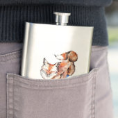 Fox in Socken Flachmann (Beispiel)