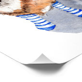 Fox in Socken Fotodruck (Ecke)