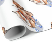 Fox in Socken Geschenkpapier (Rolleneckpunkt)