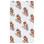 Fox in Socken Kleine Geschenktüte (Rückseite)