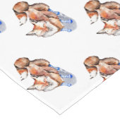 Fox in Socken Kurzer Tischläufer (Ecke)