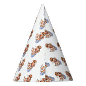 Fox in Socken Partyhütchen (Rückseite)