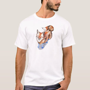 Fox in Socken T-Shirt