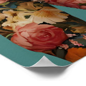 Fox In Suit Poster, Fox Portrait, Fox Oil Poster (Ecke)