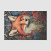 Fox in Tapestry 2 Decoupage Paper Seidenpapier (Vorderseite)