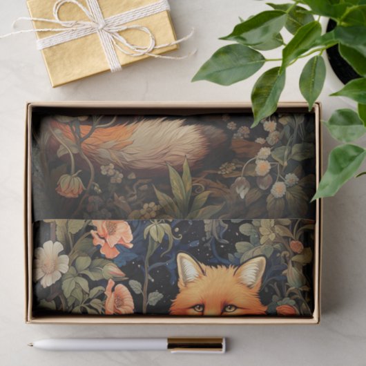 Fox in Tapestry 3 Decoupage Paper Seidenpapier (Geschenk)