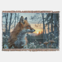 Fox in the flowers decke