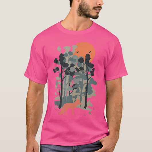 Fox in the Forest - Natur Outdoor Wandern A T-Shirt (Vorderseite)