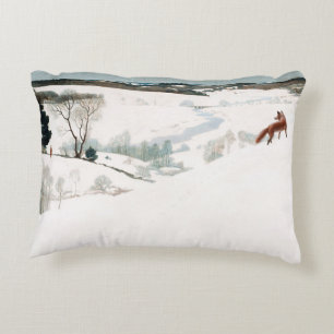 Fox in the Snow, 1935 von Newell Convers Wyeth Dekokissen