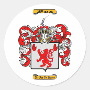 Fox (irisch) runder aufkleber