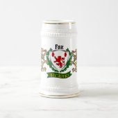 Fox Irish Shield Beer Stein Bierglas (Mittel)