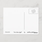 Fox Is Van Gogh Postkarte (Rückseite)