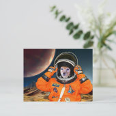 Fox ist Astronaut 2 Postkarte (Stehend Vorderseite)