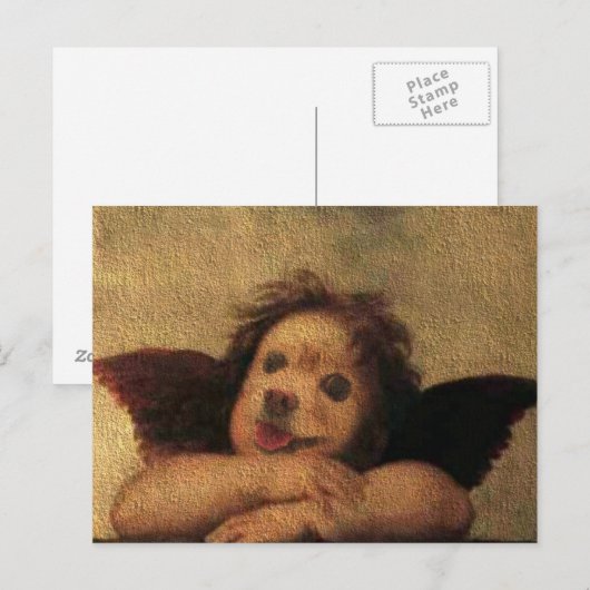 Fox ist ein Cherub Postkarte (Vorne/Hinten)