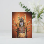 Fox ist ein hinduistischer Tänzer Postkarte (Stehend Vorderseite)