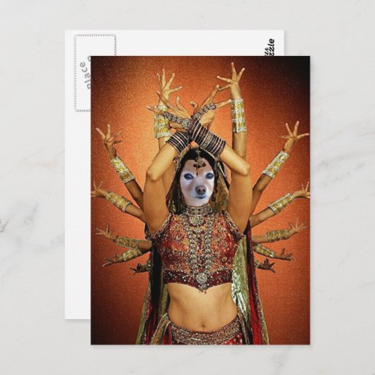Fox ist ein hinduistischer Tänzer Postkarte (Vorne/Hinten)