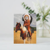 Fox ist ein indischer Leiter Postkarte (Stehend Vorderseite)