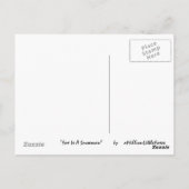 Fox ist ein Schneemann Postkarte (Rückseite)