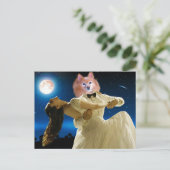 Fox ist ein tanzender Narr Postkarte (Stehend Vorderseite)