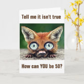 FOX IST FLABBERGASTED, DASS SIE "50" SIND KARTE (Gelbe Blume)
