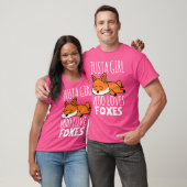Fox ist nur ein Mädchen, das Füchse Lieben T-Shirt (Unisex)