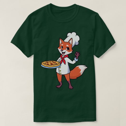 Fox ist Pizzeria T-Shirt (Design vorne)