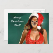 Fox ist Sankt Helfer Feiertagspostkarte (Vorne/Hinten)